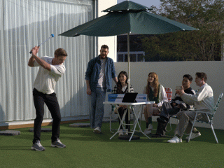 Golf Simulator Use in Public Parks